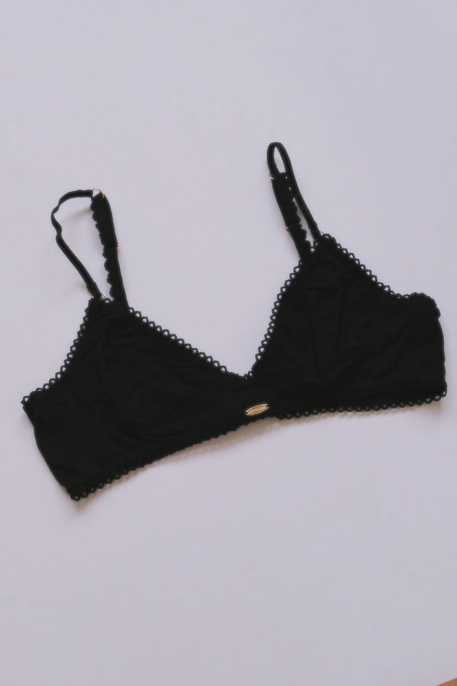 Bamboo Black Cup Bralette