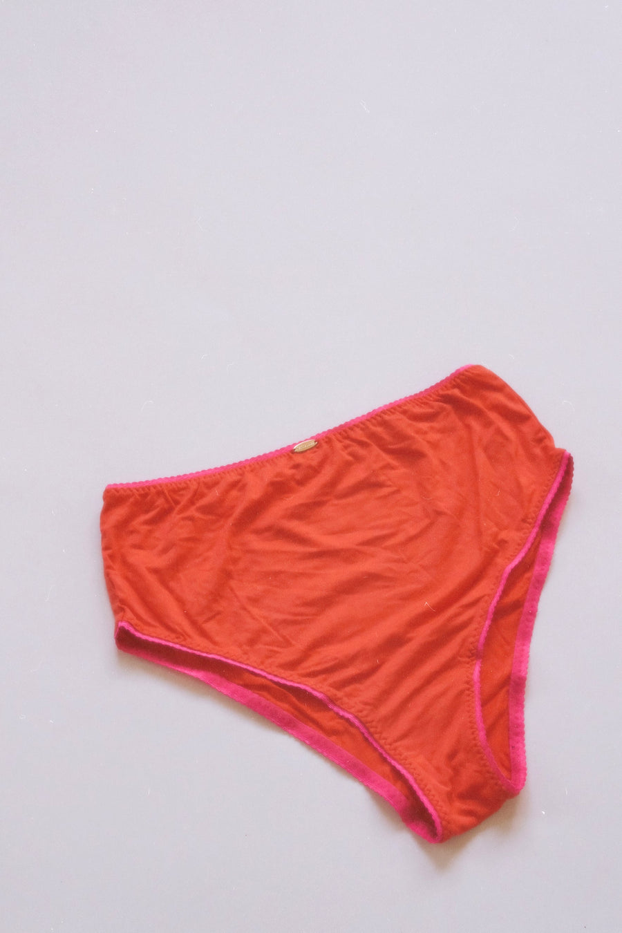 Bamboo Orange High Waist Knicker