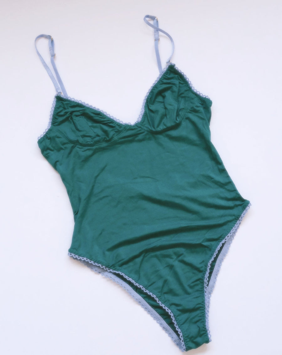 Bamboo Teal Bodysuit