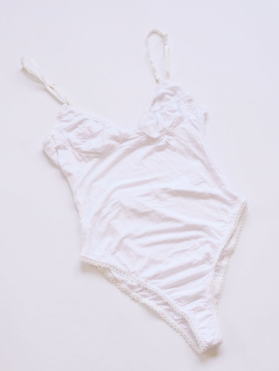 Bamboo White Bodysuit