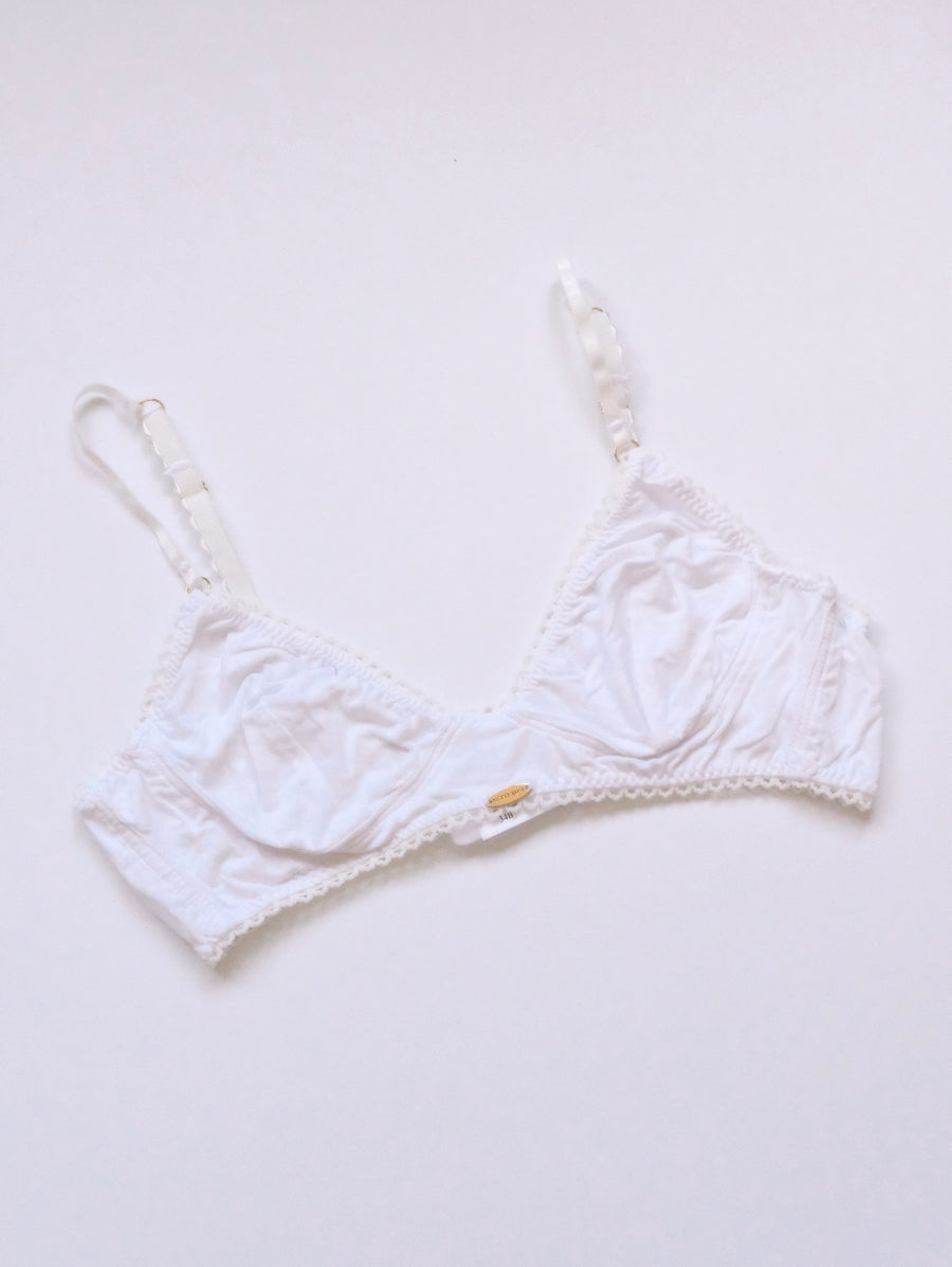 Bamboo White Cup Bralette