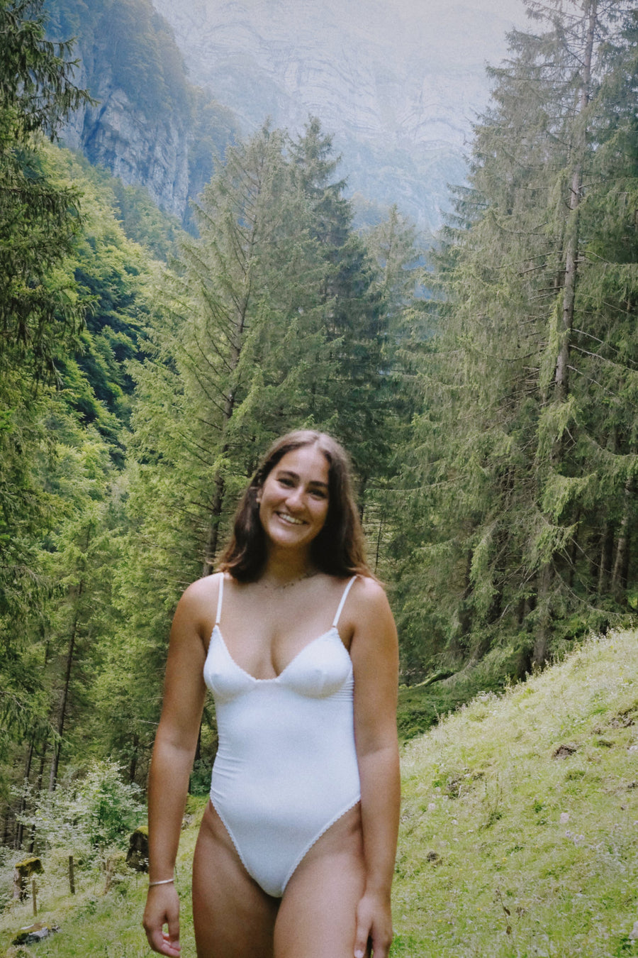 Bamboo White Bodysuit