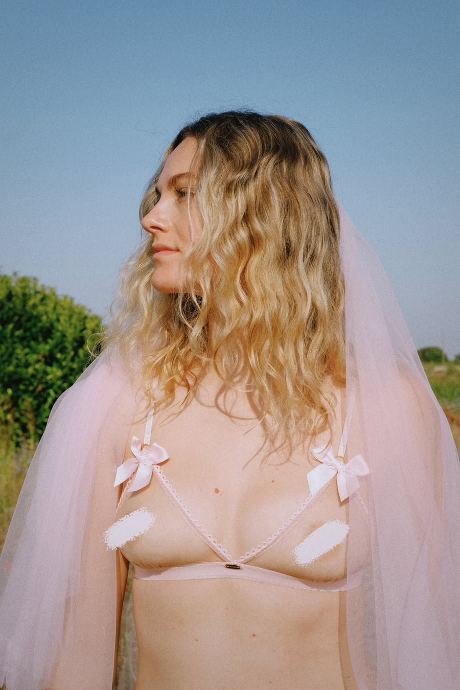Emmi Triangle Bralette Pink