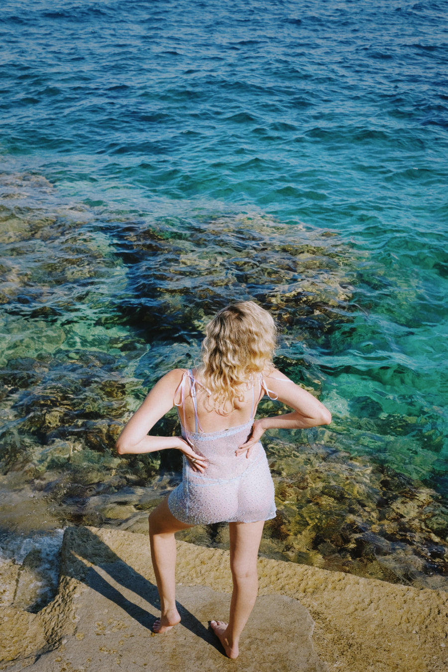 Indigo Slip Dress