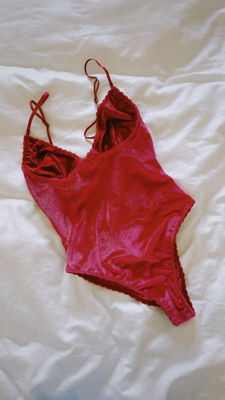 Pink & Red Velvet Limited Edition Bodysuit