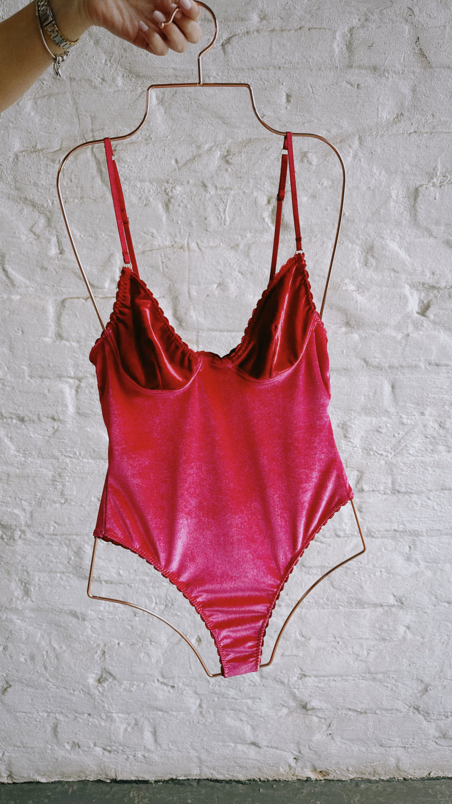 Pink & Red Velvet Limited Edition Bodysuit